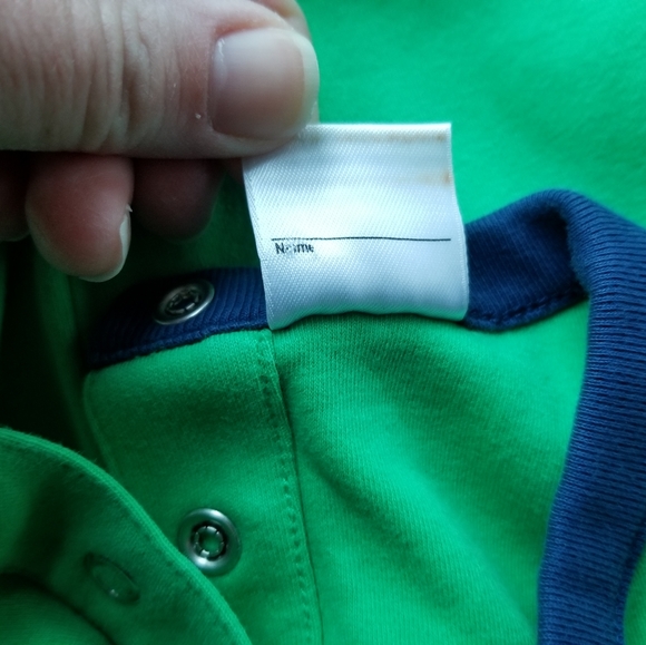 2009 vguc Hanna Andersson size 90 3T green lizard romper - Picture 6 of 12